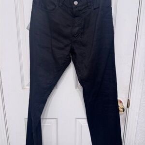 Ralph Lauren Purple Label Black Slim Straight Jeans